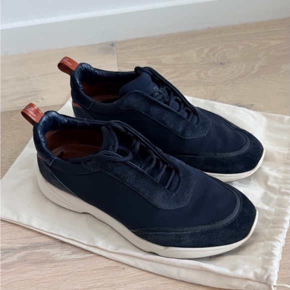 Loro Piana Black and Cream Sneakers